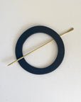 Circle and Brass Hair Pin by Little Pieces Jewlery
