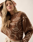 The Abstract Face Sweater