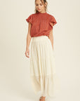 The Bambi Smocked Neck Blouse