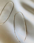 The Matriarch Elongated Hoops by Points Jewelry