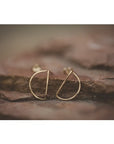 The Half Moon Studs by Desert Moon Design
