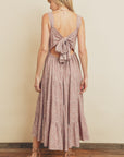 The Sunday Floral Tie-Back Midi Dress