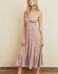 The Sunday Floral Tie-Back Midi Dress