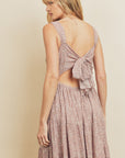 The Sunday Floral Tie-Back Midi Dress