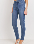 The Frayed Hem Skinny Jeans by Just Black Denim