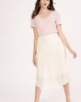 The Priscilla Chiffon Midi Skirt