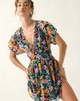 The Felicity Floral Chiffon Mini Dress