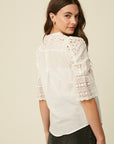 The Florence Eyelet Button Down Top