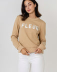 La Fleur Crewneck Cotton Sweater