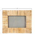 Hand-Woven Rattan Picture Frame - 4 x 6