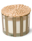 The Fresco Striped Glass Candle