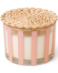 The Fresco Striped Glass Candle