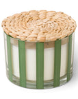 The Fresco Striped Glass Candle