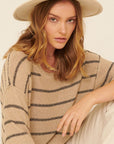 The Kelsee Striped Loose Sweater