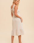The Gemma Striped Midi Dress