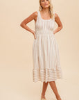 The Gemma Striped Midi Dress