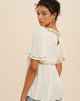 The Grace Embroidered Top
