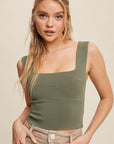 The Graycee Wide Strap Brami Top