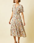 The Greta Floral Midi Dress