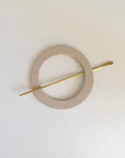 Circle and Brass Hair Pin by Little Pieces Jewlery