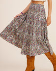 The Halle Floral Maxi Skirt