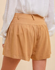 The Harlow Linen Pleated Shorts