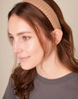 The Faux Leather Braided Headband
