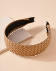 The Faux Leather Braided Headband