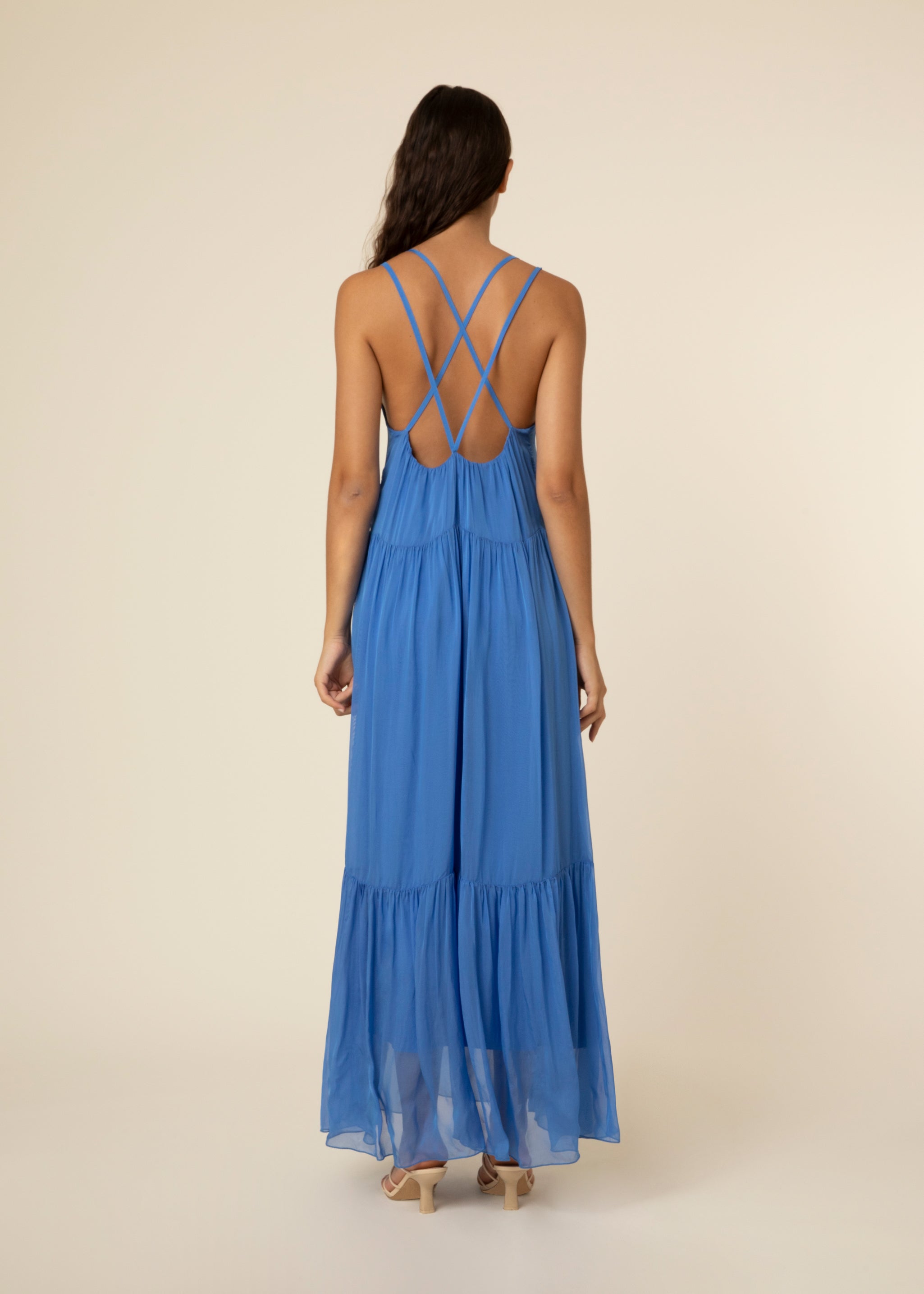 galleria rib knit maxi dress SER.O.YA Women's Reye Knit Maxi Dress - Eggshell Coastline