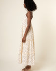 The Elise Woven Strappy Back Dress by FRNCH