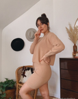 The Micah Sweater Knit Biker Shorts