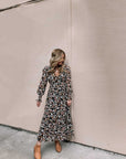 The Catalina Floral Ruffle Midi Dress