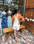 The Colchique Woven Tie Sleeve Top by FRNCH