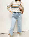 The Shari Cropped Wide Leg Denim by OAT NY