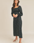 The Jasmine Ditsy Floral Midi Dress