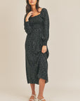 The Jasmine Ditsy Floral Midi Dress
