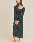 The Jasmine Ditsy Floral Midi Dress