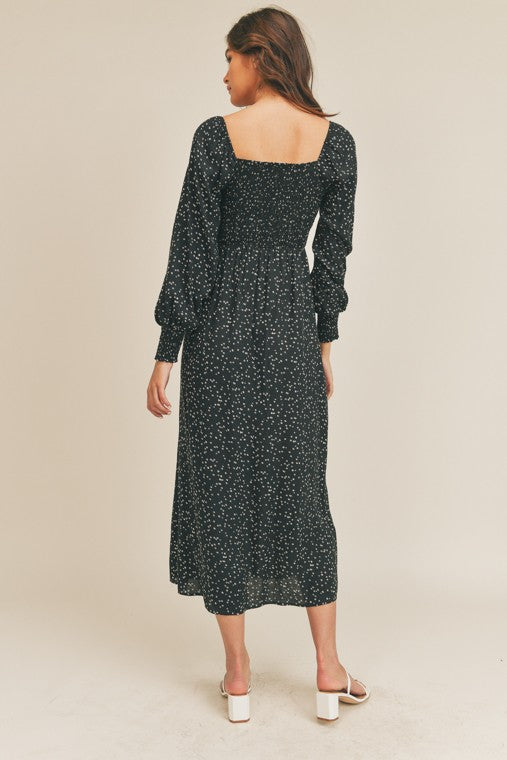 The Jasmine Ditsy Floral Midi Dress – Thread + Seed