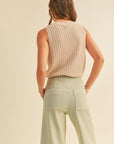 The Jaylen Crochet Drawstring Top