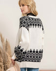 The Jordyn Geometric Open Cardigan