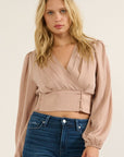 The Kali Striped Woven Blouse