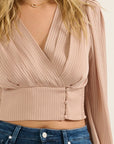 The Kali Striped Woven Blouse