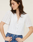 The Kanoa Boho Eyelet Top