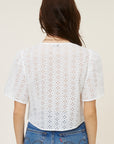 The Kanoa Boho Eyelet Top