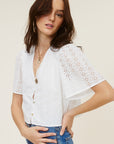 The Kanoa Boho Eyelet Top