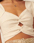 The Keira Double Twist Crop Top
