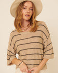 The Kelsee Striped Loose Sweater