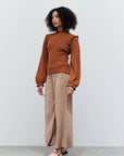 The Kenzia Ruffle Knit Sweater