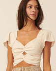 The Keira Double Twist Crop Top