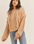 The Laini Fringe Cable Knit Sweater